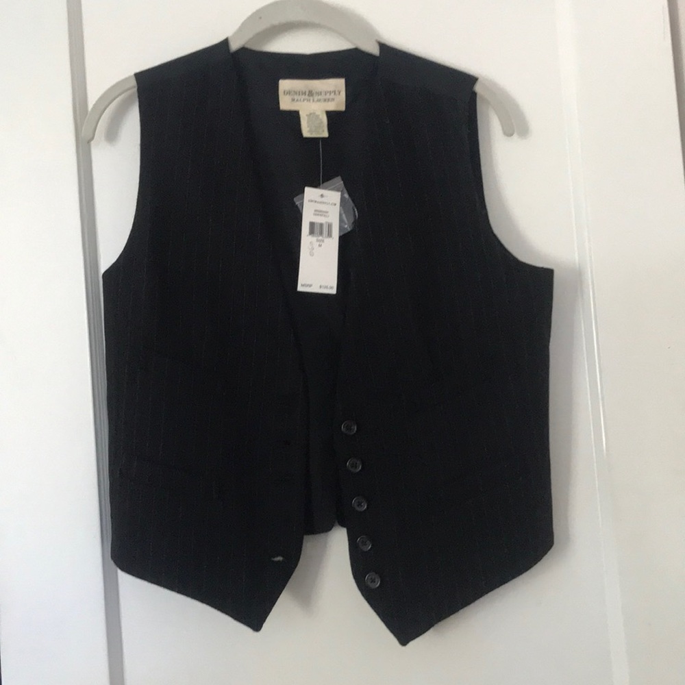 Pin striped vest
